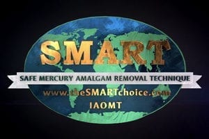 técnica de eliminación de amalgama de mercurio segura con logotipo inteligente